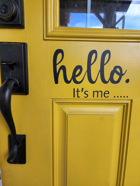 Hello Door Embellishment-SW2 Designs